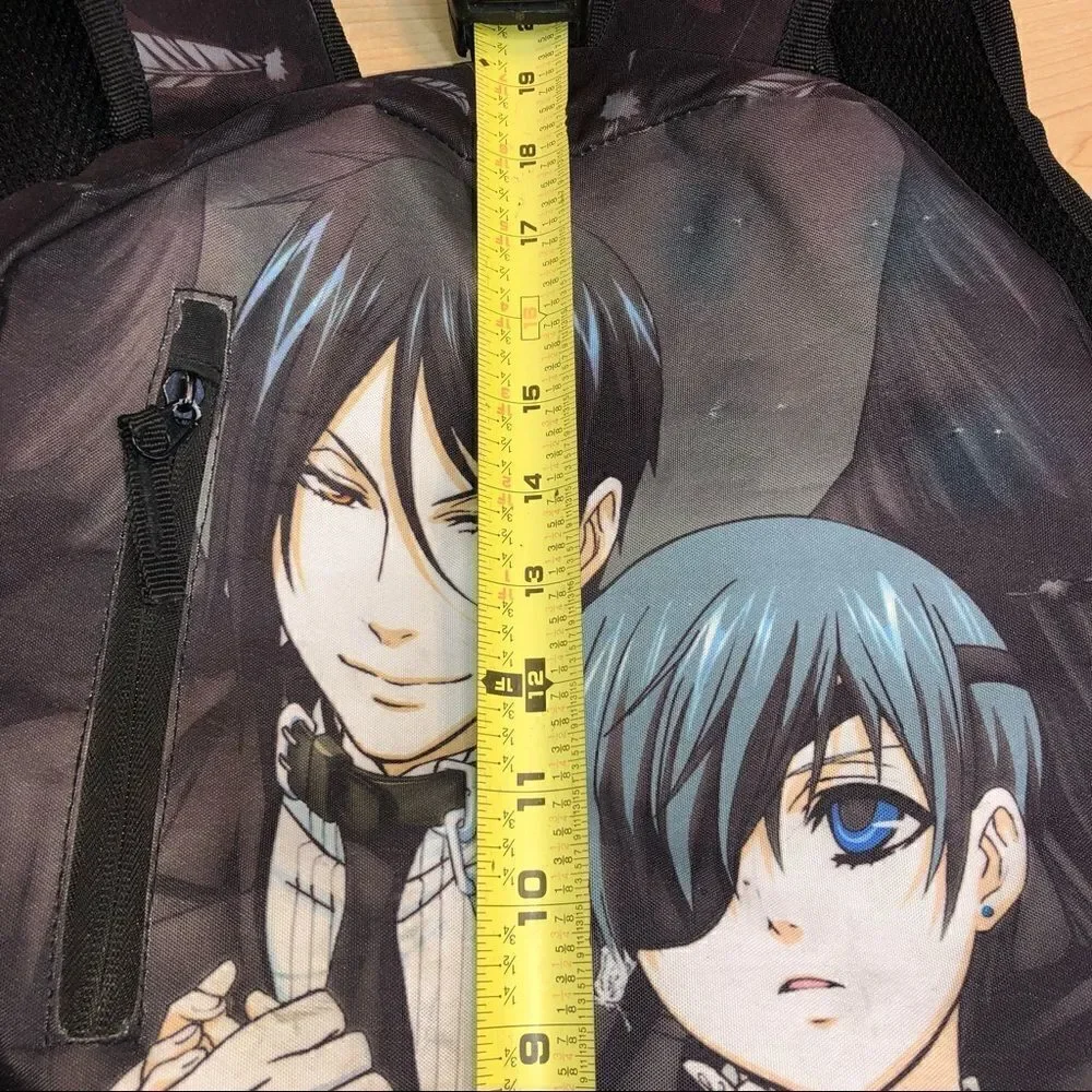 Black Butler Anime Backpack Large Used see photos